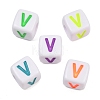 Opaque Acrylic Enamel European Beads AC-ACBA1794-04V-1
