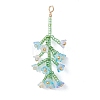 6Pcs 6 Colors Glass Seed Beaded Flower Big Pendants PALLOY-MZ01184-2