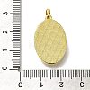 Brass Pave Shell Birth Flower Pendants FIND-I040-04F-3