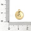 Brass Micro Pave Cubic Zirconia Charms KK-G526-03G-02-3