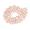 Handmade Foil Lampwork Beads Strands FOIL-T008-08D-1