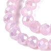 Baking Electroplate Glass Beads Strands DGLA-A039-J4mm-B26-3