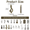 60Ps 20 Styles Musical Theme Tibetan Style Alloy Pendants FIND-FS0005-05-2