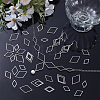90Pcs 3 Styles 201 Stainless Steel Linking Rings STAS-UN0064-88-4