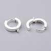 304 Stainless Steel Huggie Hoop Earrings Findings STAS-I167-01A-S-3