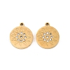 304 Stainless Steel Rhinestone Pendants STAS-Z188-01G-1