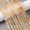 Heated Natural Citrine Beads Strands G-G927-10C-1