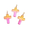 Two Tone Transparent Glass Pendants LS-GLAA-A004-02B-2