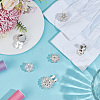 6Pcs Alloy Rhinestone Cufflinks JEWB-PH01307-4
