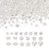 500Pcs 10 Style ABS Plastic Imitation Pearl Beads KY-BY0001-02-2