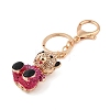 Zinc Alloy Rhinestone Keychain KEYC-M024-01KCG-03-2