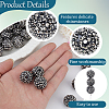 50Pcs Resin Rhinestone Beads RESI-PA0001-45A-6