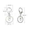 Iron Alloy Lobster Claw Clasp Keychain LS-KEYC-D016-S-3