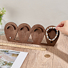 1 Set 1-Tier Wood Jewelry Display Stands ODIS-SC0001-14A-3