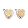 Valentine's Day 304 Stainless Steel Charms SA-H001-03GP-1