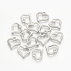 304 Stainless Steel Open Heart Charms STAS-T015-10-1