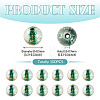 100Pcs Crackle Transparent Glass Beads GLAA-TADJ0001-12F-3