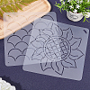 2Sheets 2 Styles Plastic Drawing Painting Stencils Templates DIY-CA0001-87-4