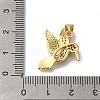 Rack Plating Brass Micro Pave Cubic Zirconia Pendants KK-G500-04B-G-3