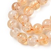 Heated Natural Citrine Bead Strands G-P466-01D-2