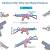 Rainbow Color Alloy Pendants FIND-DC0001-34-2