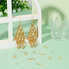 100Pcs 2 Styles 201 Stainless Steel Rainbow Chandelier Component Links STAS-UN0061-31-3