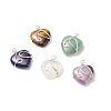 Natural & Synthetic Gemstone Pendants PALLOY-JF01663-1