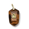 Natural Tiger Eye Pendants GG-CBA5FCC-01G-03-1