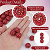 50Pcs Resin Rhinestone Beads RESI-PA0001-45D-6