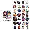 50Pcs Halloween PET Self-Adhesive Picture Stickers STIC-C010-29-1