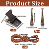 DIY Flower Bolo Tie Making Kit DIY-GF0014-25B-2