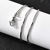 1.5MM 304 Stainless Steel Snake Chain Necklaces for Women Men STAS-V011-04C-P-3
