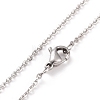 Flat Round Cubic Zirconia Pendant Necklace NJEW-G018-05M-P-5