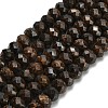 Natural Bronzite Beads Strands G-Z111-A25-3