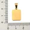 PVD Vacuum Plating 304 Stainless Steel Pave Natural White Shell Pendants STAS-S130-03G-B-3