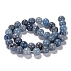 Dyed & Heated Natural Blue Aventurine Beads X1-G-F380-8mm-3