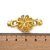 Brass Micro Pave Cubic Zirconia Fold Over Clasps KK-A230-07G-02-3