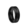 Grooved Titanium Steel Finger Rings for Men WG2ADDA-10-2