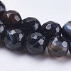Natural Striped Agate/Banded Agate Beads Strands G-P364-11-6mm-3