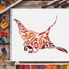 Large Plastic Reusable Drawing Painting Stencils Templates DIY-WH0202-205-6