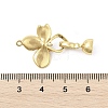 Brass Enamel Fold Over Clasps KK-U059-05G-3