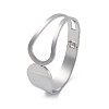 304 Stainless Steel Hinged Bangles for Women STAS-Z114-09P-4