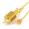 Rack Plating Brass Coil Dowsing Pendulums G-K338-26G-2