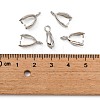 Grade AA Brass Ice Pick Pinch Bails for Pendant Making X-KK-M008-b-06P-NR-3