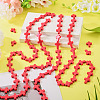 4 Strands Synthetic Turquoise Dyed Beads Strands G-TA0003-29B-5