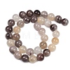 Natural Violet Strawberry Quartz Beads Strands G-P530-B02-04-3