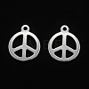 201 Stainless Steel Pendants STAS-O110-05S-1