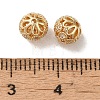 Rack Plating Brass Pave Cubic Zirconia Beads KK-M285-32B-KCG-3