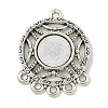 Tibetan Style Cabochon Connector Settings FIND-U015-31AS-1