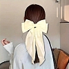 Solid Color Long Bowknot Satin Hair Barrettes PW-WGAD6A6-02-1